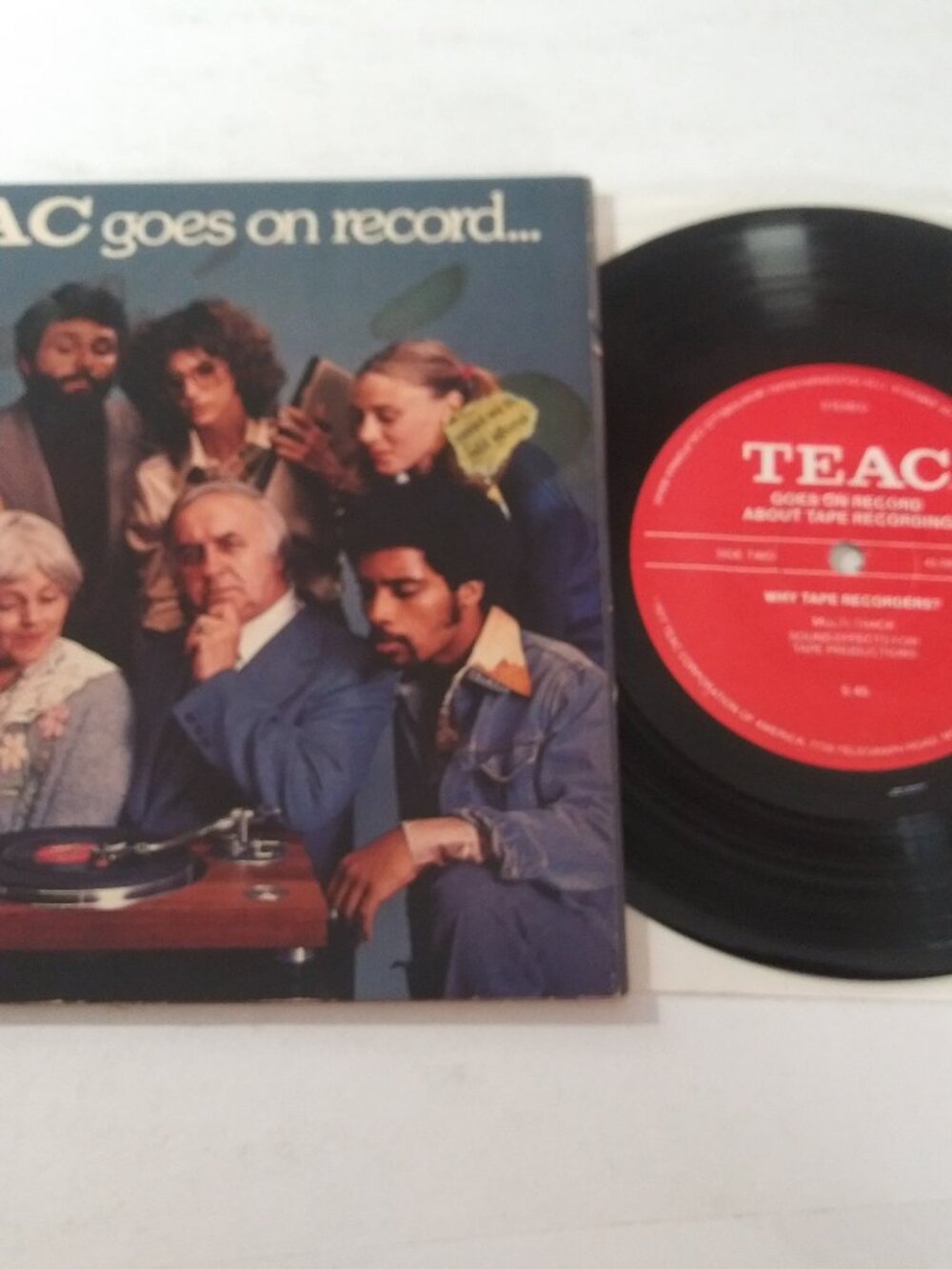 TEAC Goes On Record About Tape Recording NM OG 45RPM Record & Pic Sleeve 1977